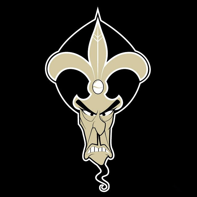 New Orleans Saints logo fabric transfer